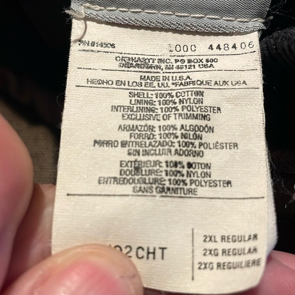 Vintage Carhartt Vest.  2 XL. Quilted and insulated lining. - Picture 5 of 6